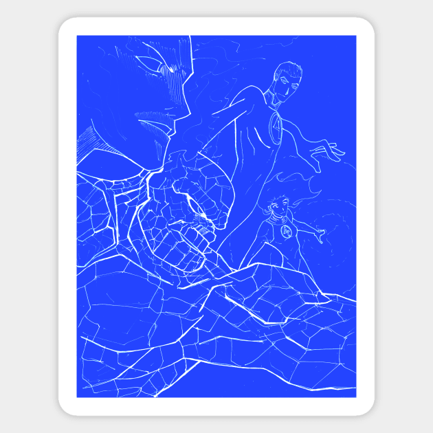 Fantastic Four empyre Blueprint Sticker by jorge_lebeau